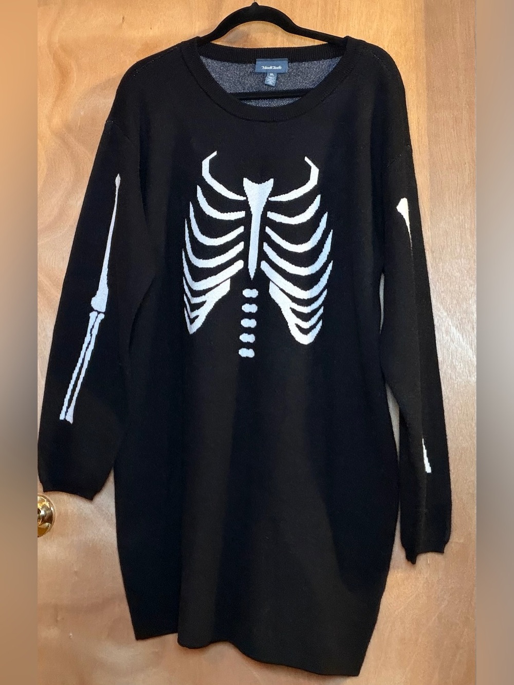ModCloth Skeleton Knit Sweater Dress XL